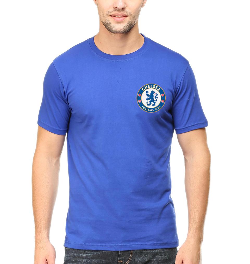 Chelsea Logo Men Half Sleeves T-Shirts-FunkyTeesClub