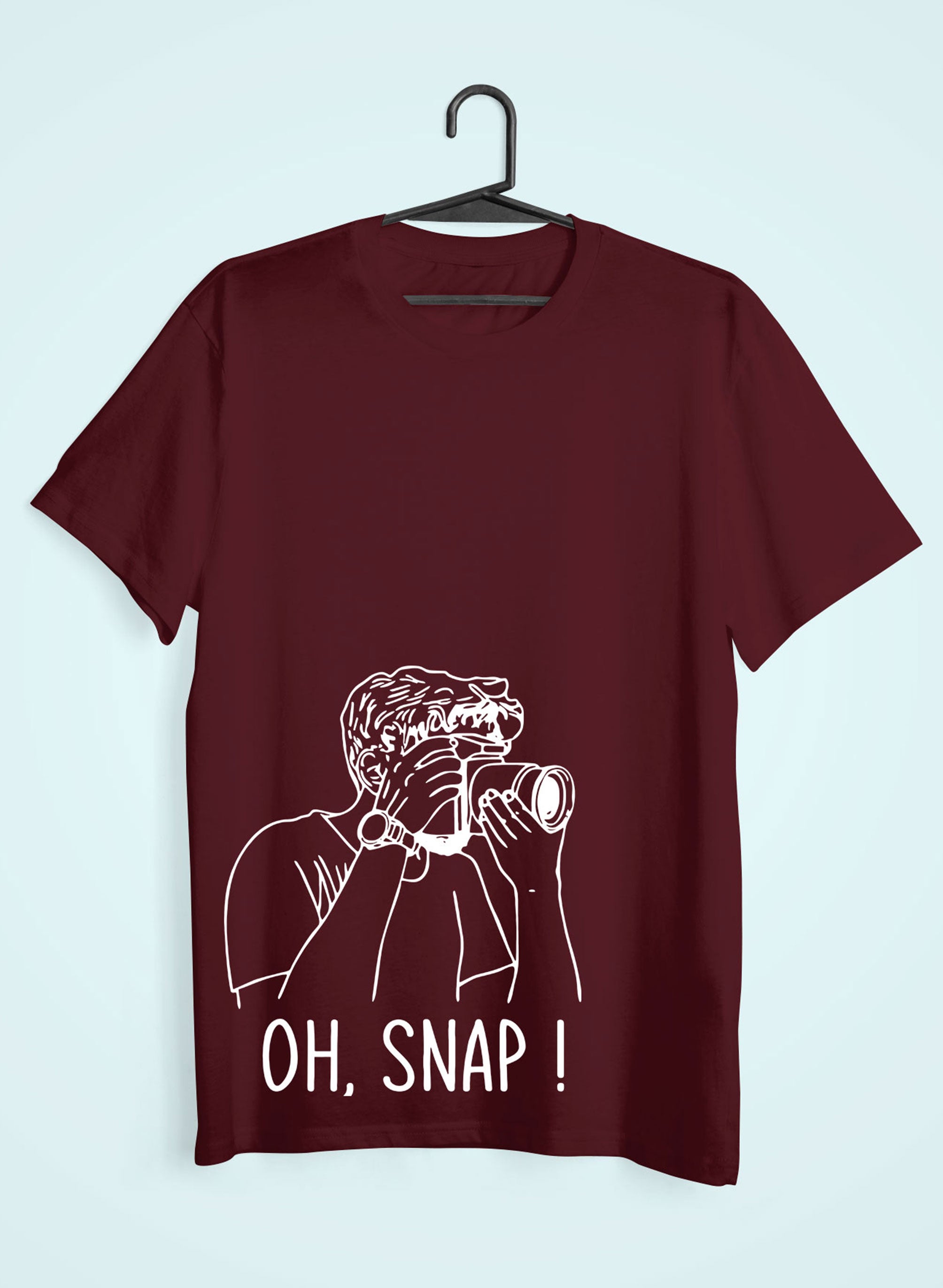 Oh Snap Women Half Sleeves T-shirt- FunkyTeesClub