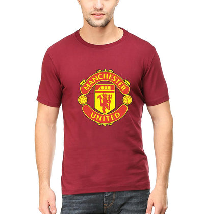 Manchester United Men Half Sleeves T-Shirts-FunkyTeesClub