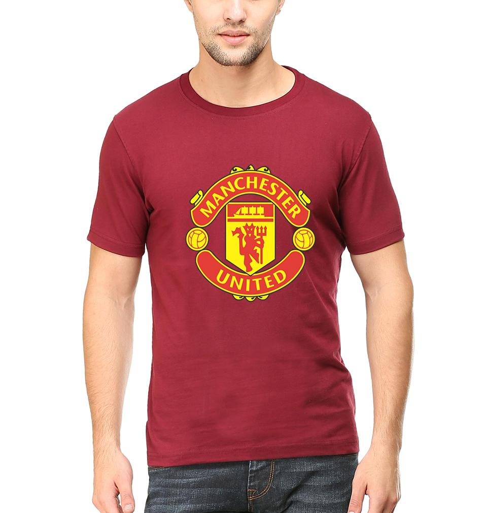 Manchester United Men Half Sleeves T-Shirts-FunkyTeesClub
