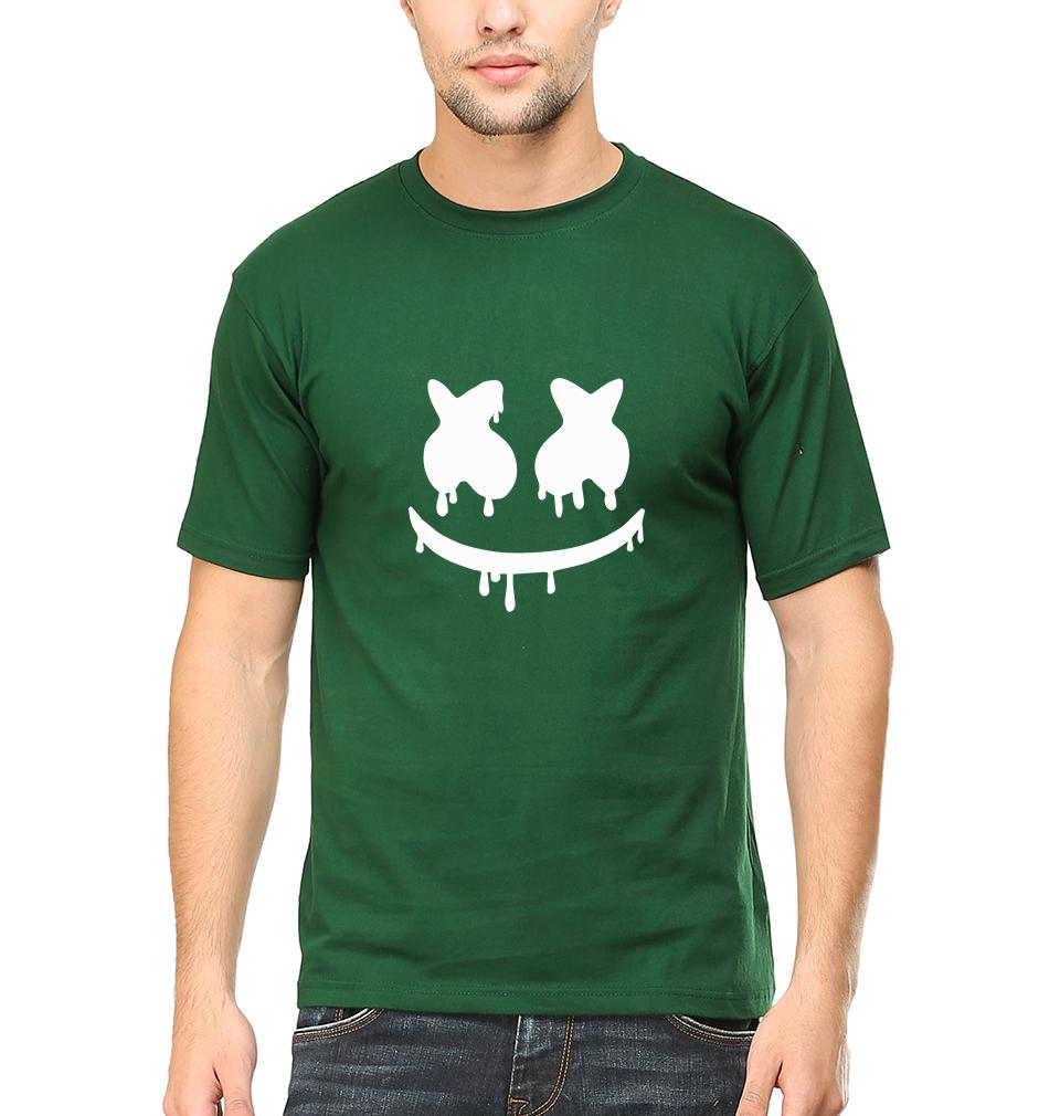 Marshmello Half Sleeves T-Shirt For Men-FunkyTeesClub