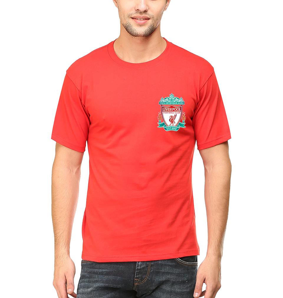 Liverpool Logo Men Half Sleeves T-Shirts-FunkyTeesClub