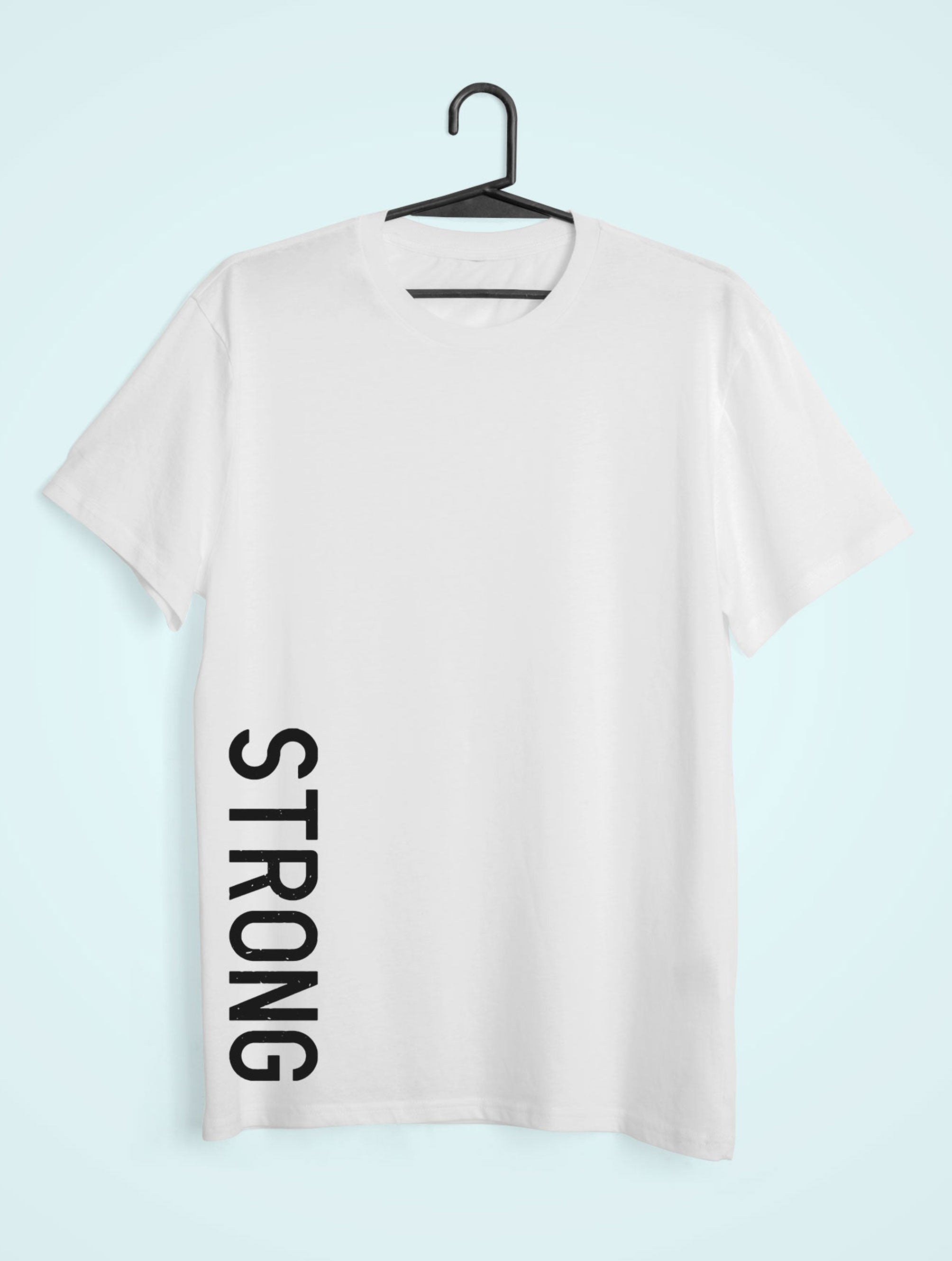 Strong Mens Half Sleeves T-shirt- FunkyTeesClub