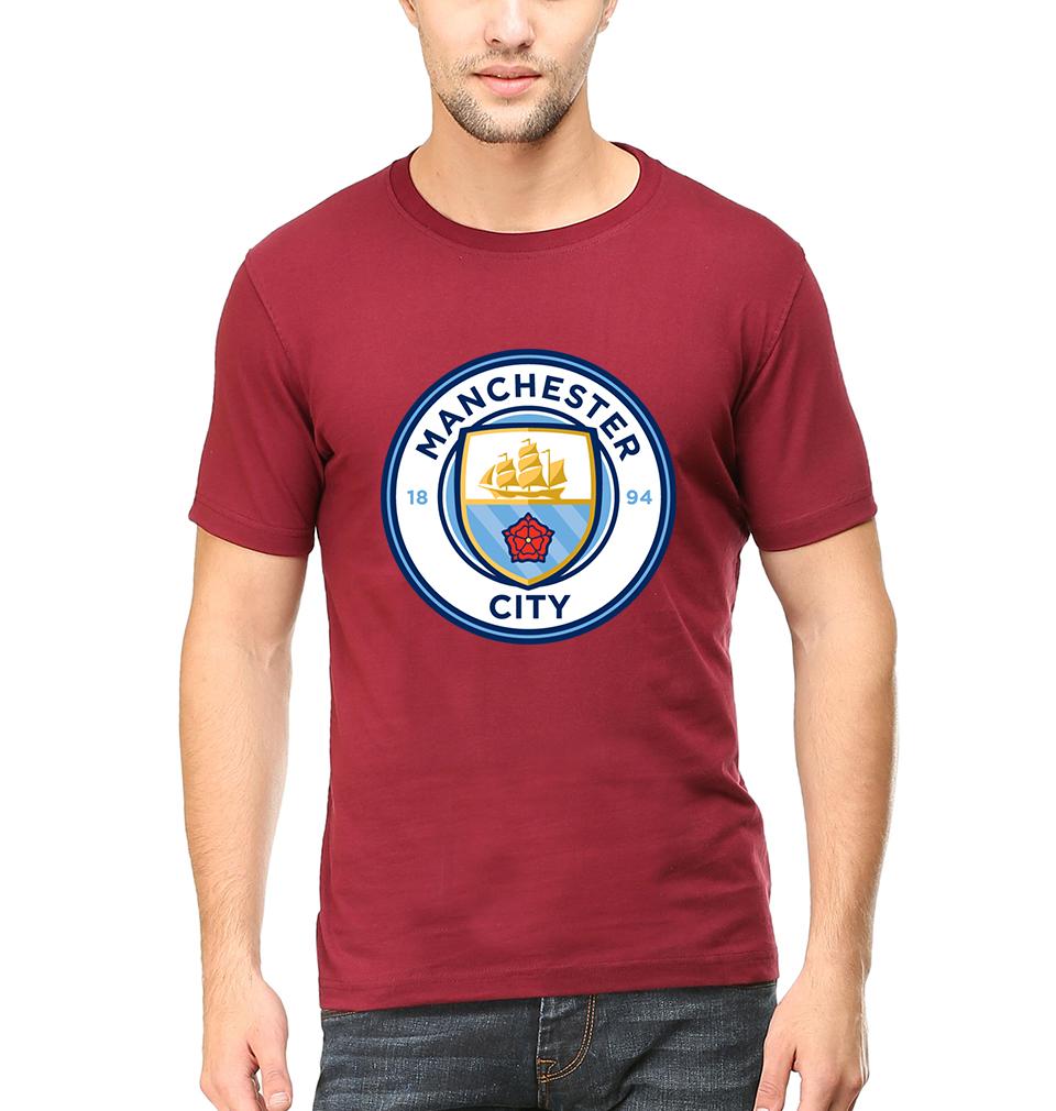 Manchester City Men Half Sleeves T-Shirts-FunkyTeesClub