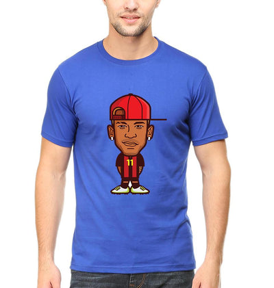 Neymar Men Half Sleeves T-Shirts-FunkyTeesClub