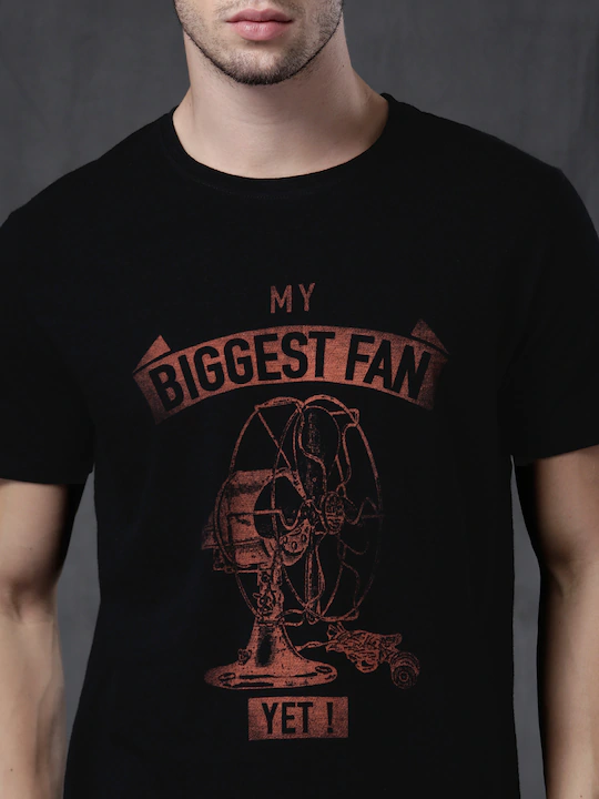 My Biggest Fan Yet Round Neck Mens Half Sleeves T-shirt- FunkyTeesClub