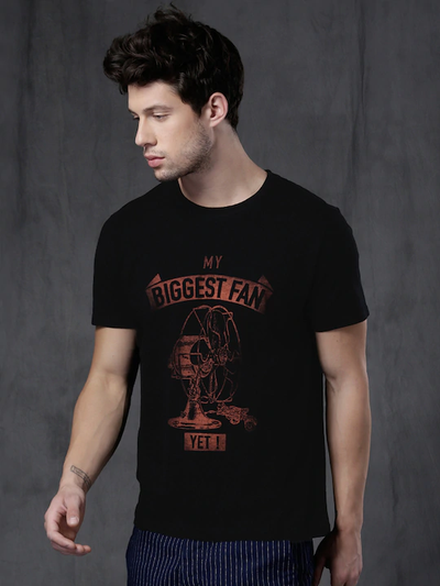 My Biggest Fan Yet Round Neck Mens Half Sleeves T-shirt- FunkyTeesClub