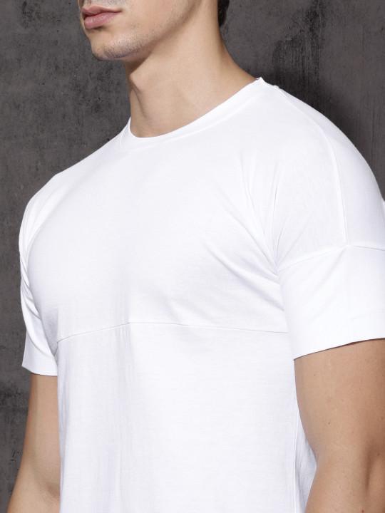 Plain White Half Sleeves T-Shirt-FunkyTeesClub