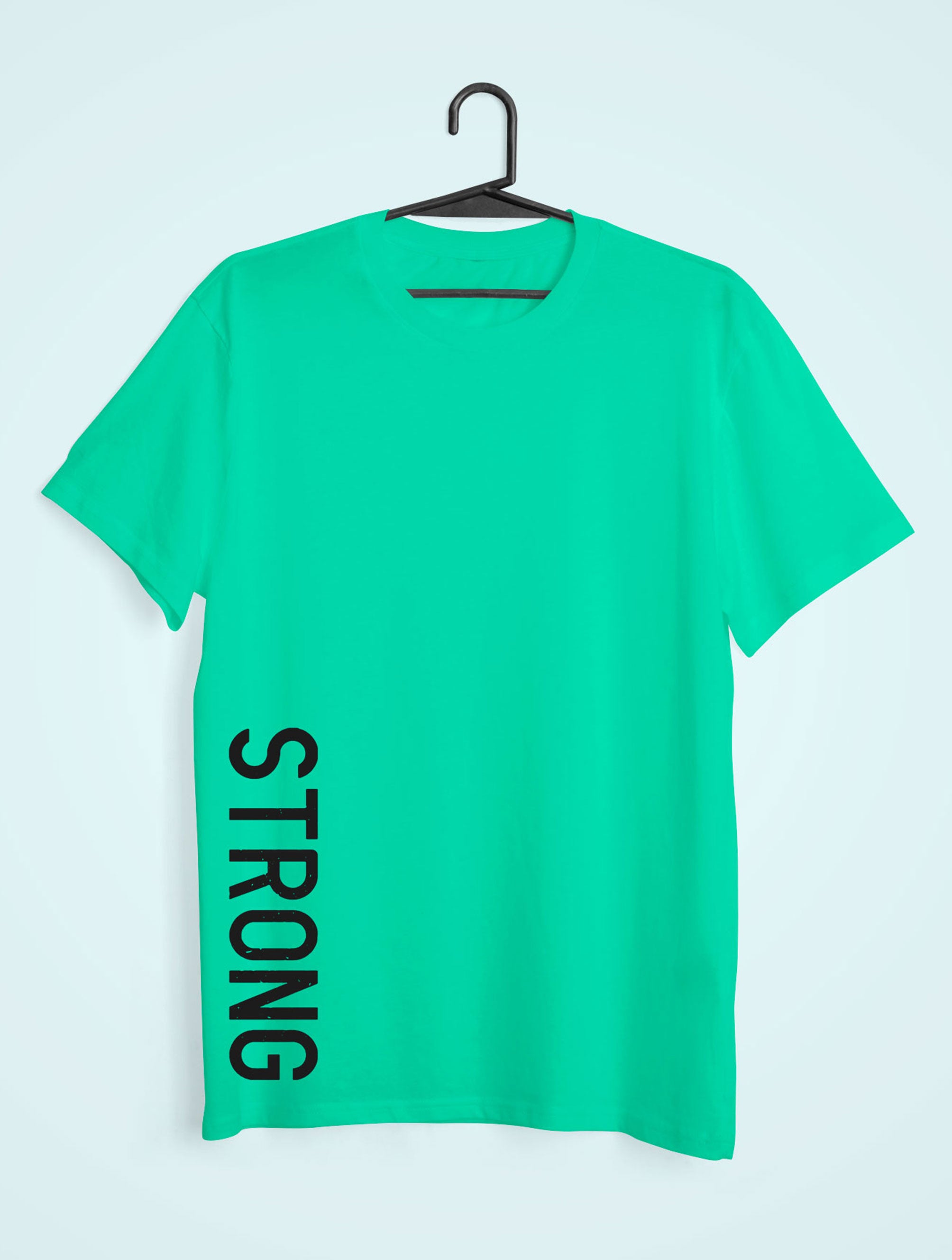Strong Mens Half Sleeves T-shirt- FunkyTeesClub