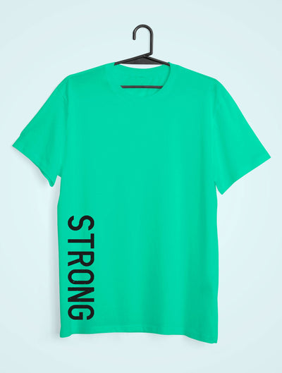 Strong Mens Half Sleeves T-shirt- FunkyTeesClub