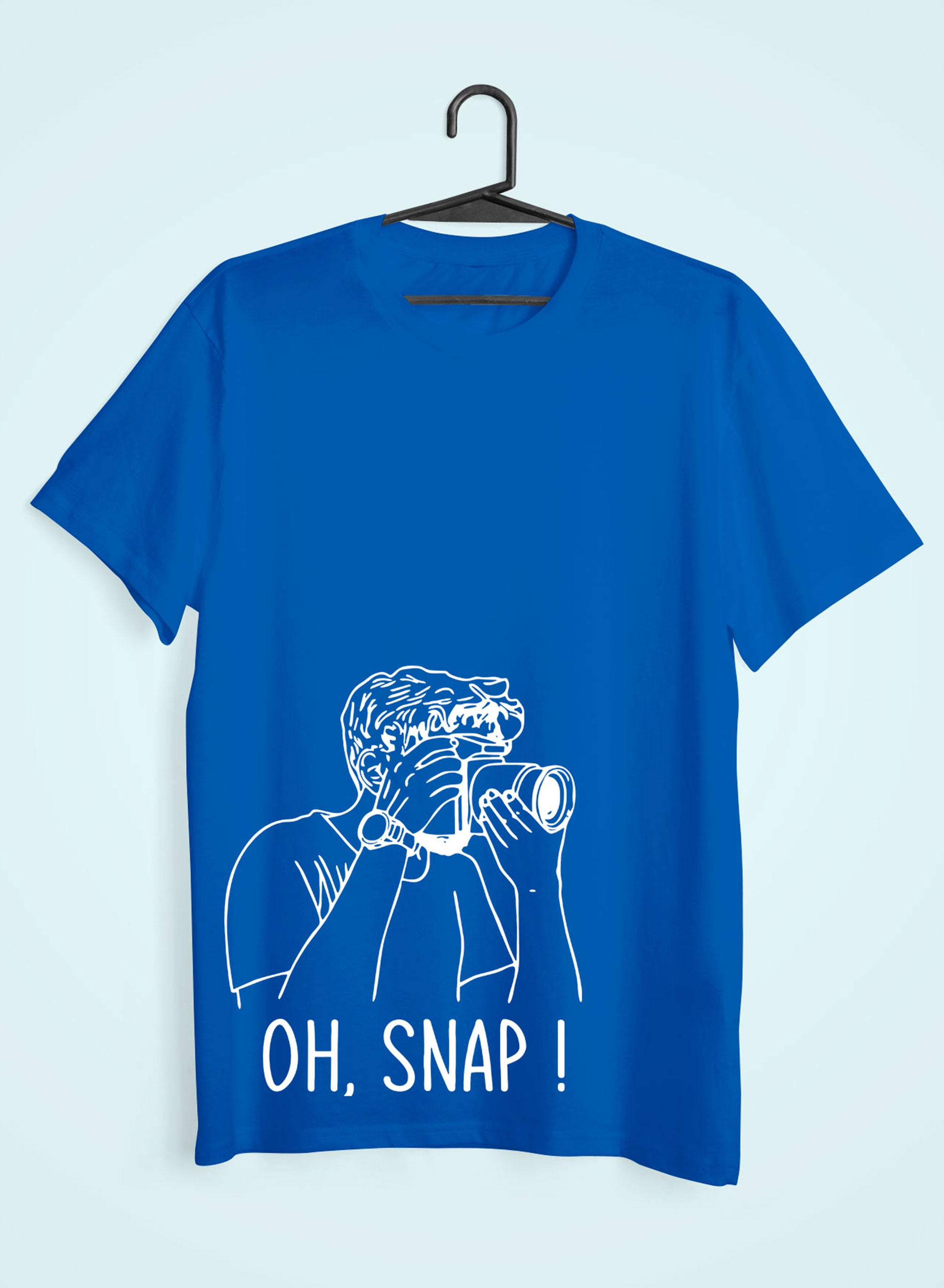 Oh Snap Mens Half Sleeves T-shirt- FunkyTeesClub