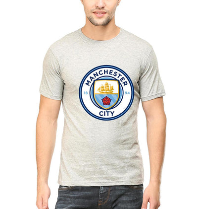 Manchester City Men Half Sleeves T-Shirts-FunkyTeesClub