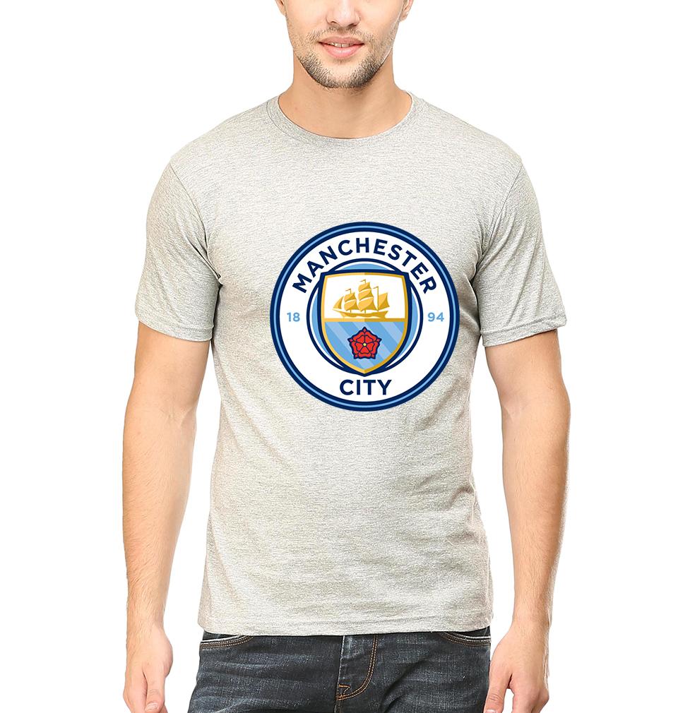 Manchester City Men Half Sleeves T-Shirts-FunkyTeesClub
