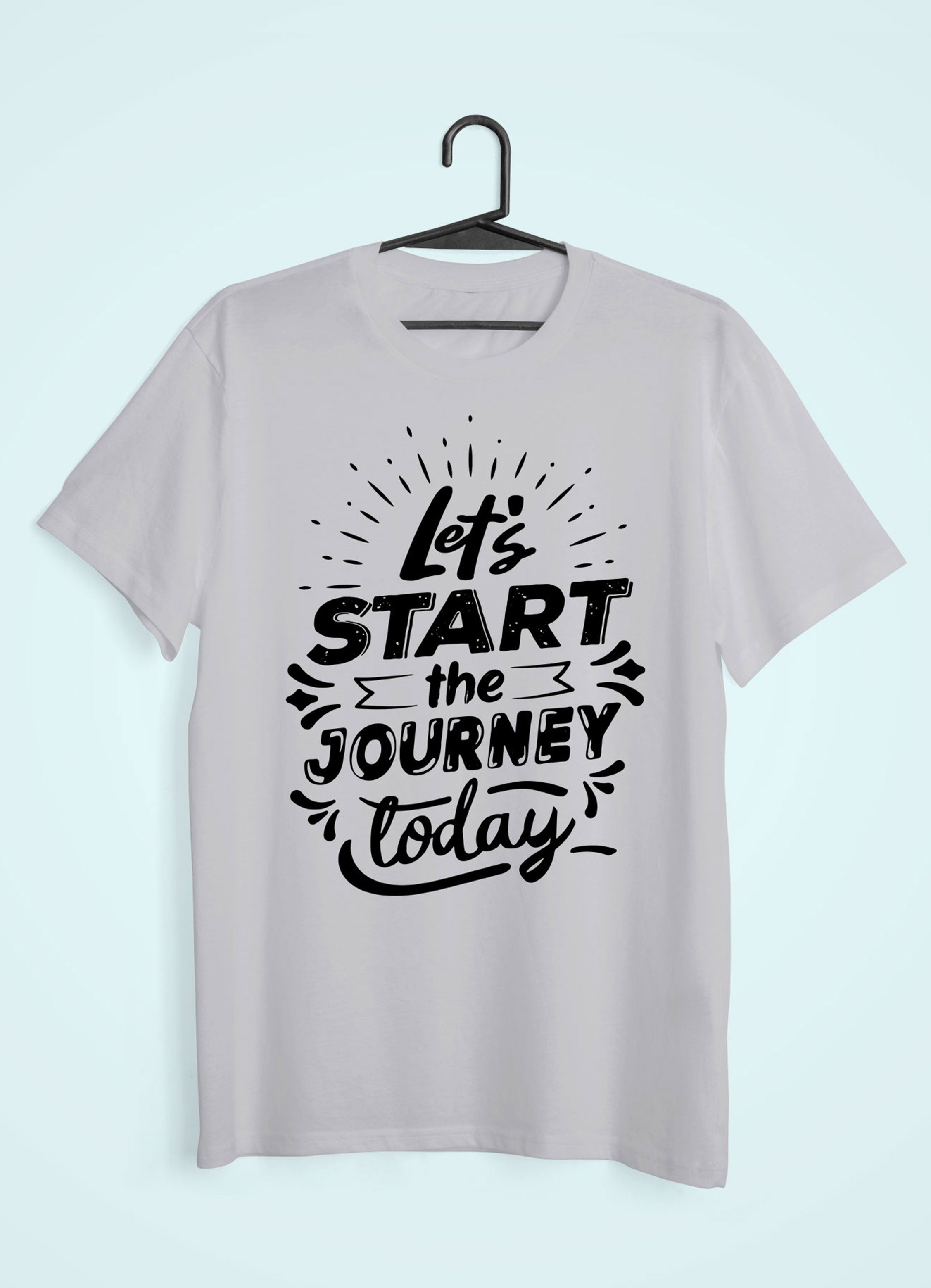 Lets Start The Journey Mens Half Sleeves T-shirt- FunkyTeesClub