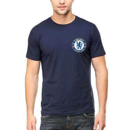 Chelsea Logo Men Half Sleeves T-Shirts-FunkyTeesClub