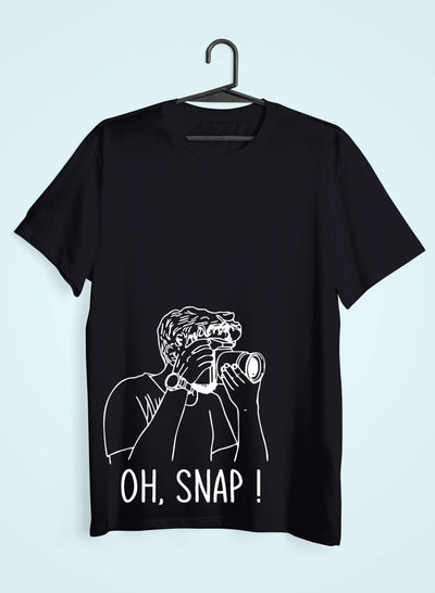 Oh Snap Women Half Sleeves T-shirt- FunkyTeesClub
