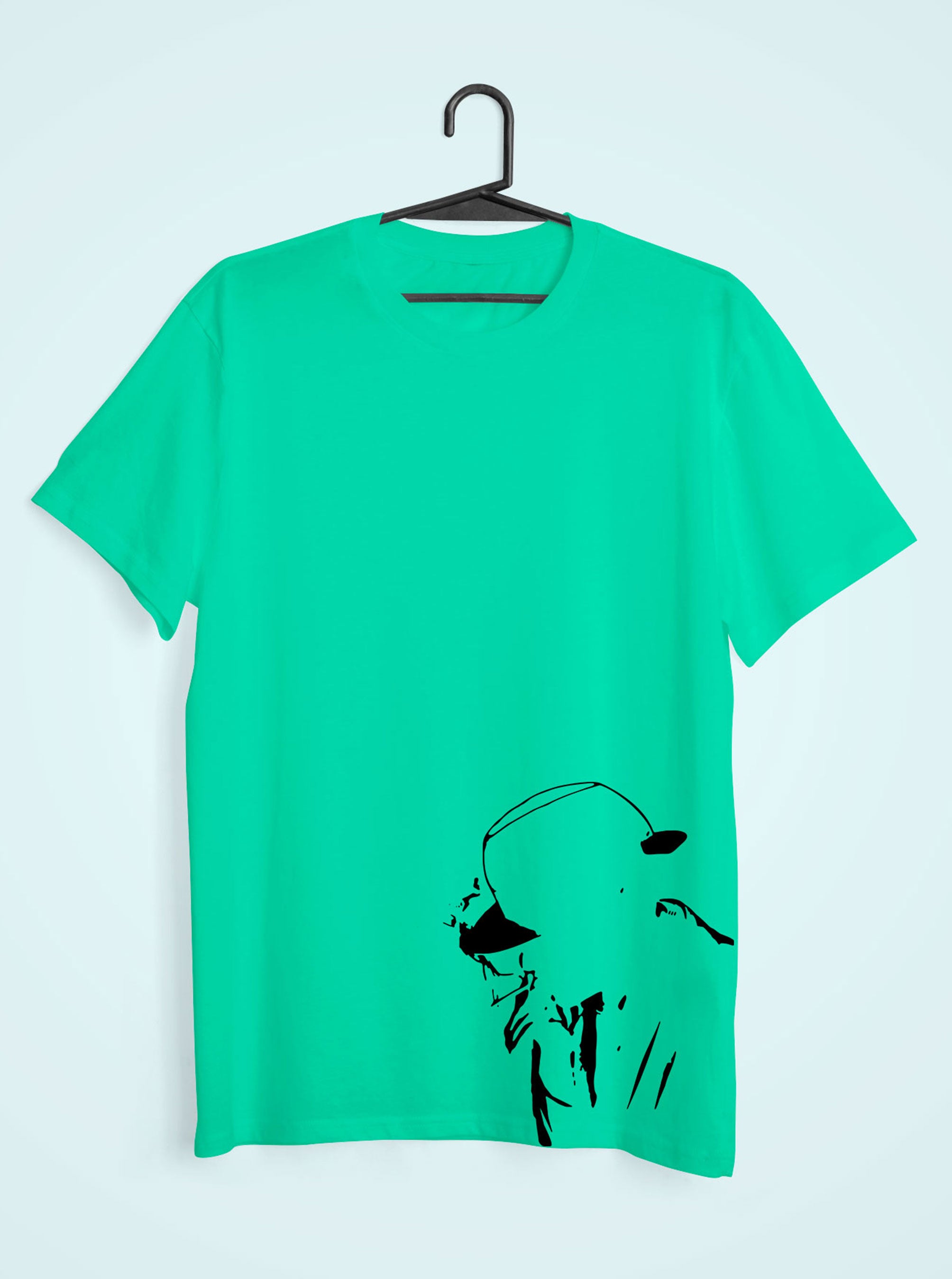 Smokey man Women Half Sleeves T-shirt- FunkyTeesClub