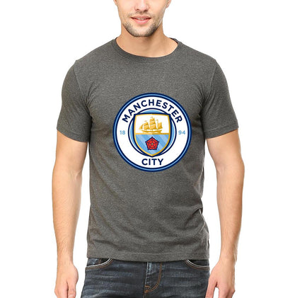 Manchester City Men Half Sleeves T-Shirts-FunkyTeesClub
