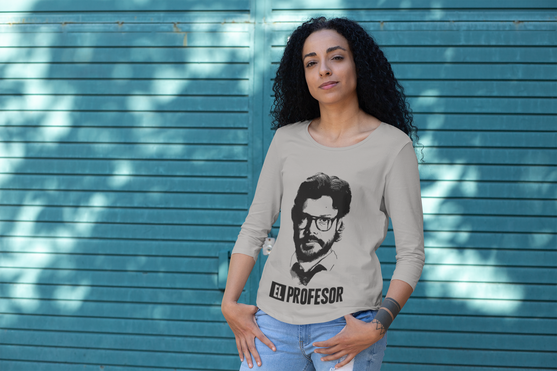 La Casa Da Papel El Professor Money Heist Women Full Sleeves T-Shirts-FunkyTeesClub