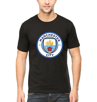 Manchester City Men Half Sleeves T-Shirts-FunkyTeesClub