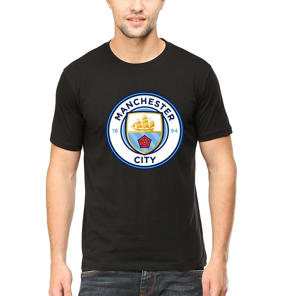 Manchester City Men Half Sleeves T-Shirts-FunkyTeesClub