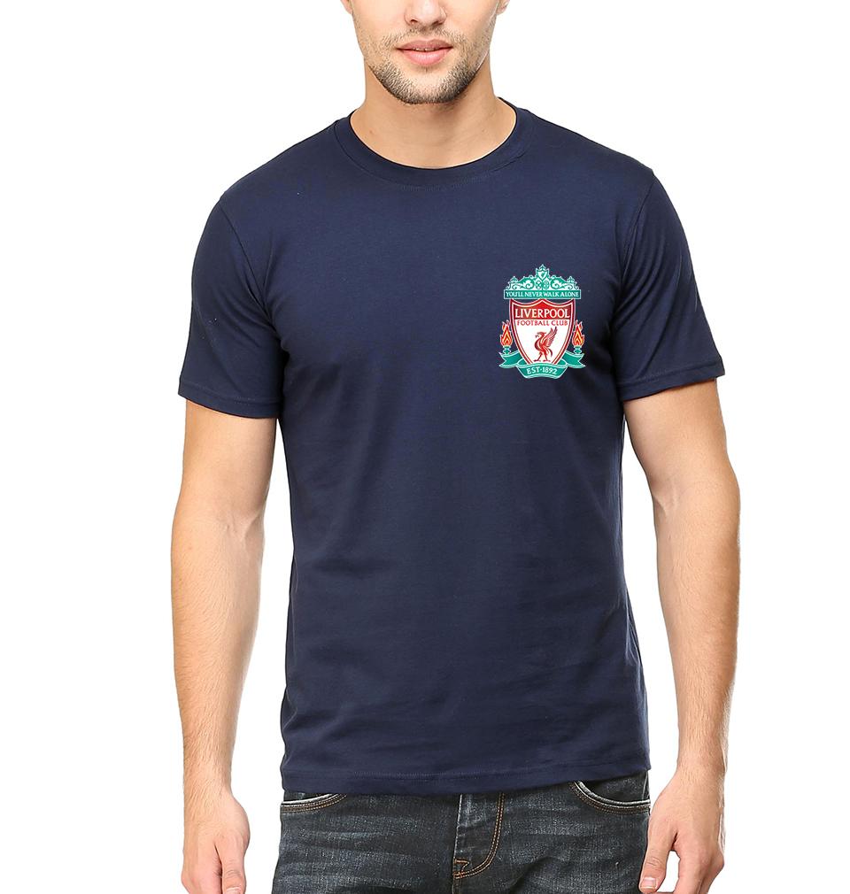 Liverpool Logo Men Half Sleeves T-Shirts-FunkyTeesClub