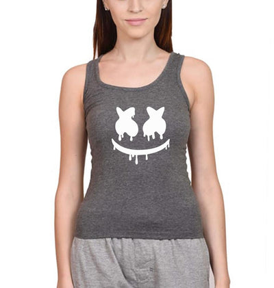Marshmello Women Tank Top-FunkyTeesClub