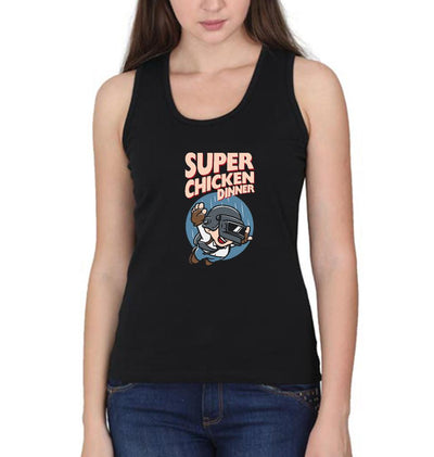 PUBG Super Chicken Dinner Women Tank Top-FunkyTeesClub