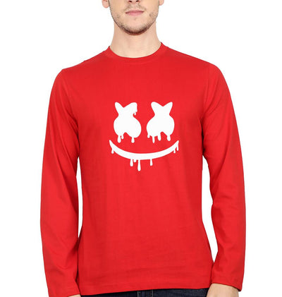 Marshmello Full Sleeves T-Shirt For Men-FunkyTeesClub