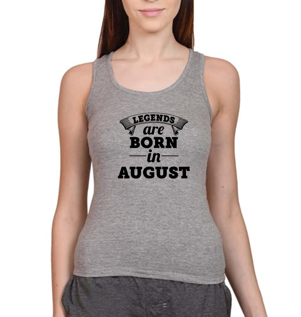 Legends are Born in August Women Tank Top-FunkyTeesClub