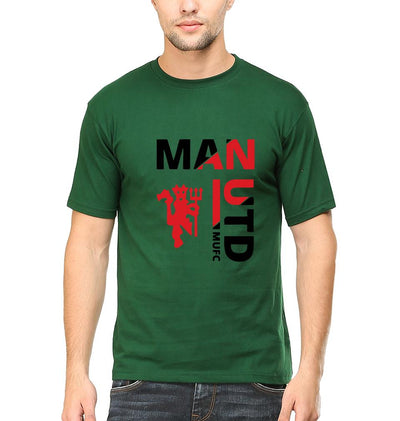 Manchester United Men Half Sleeves T-Shirts-FunkyTeesClub