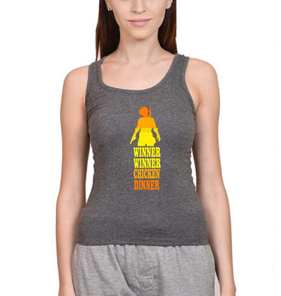 PUBG Winner Winner Chicken Dinner Women Tank Top-FunkyTeesClub