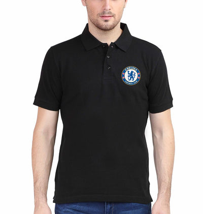 Chelsea Logo Men Polo Half Sleeves T-Shirts-FunkyTeesClub