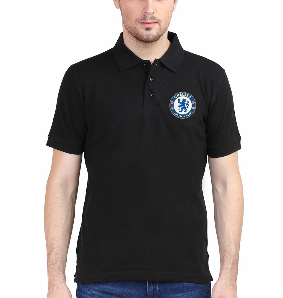 Chelsea Logo Men Polo Half Sleeves T-Shirts-FunkyTeesClub