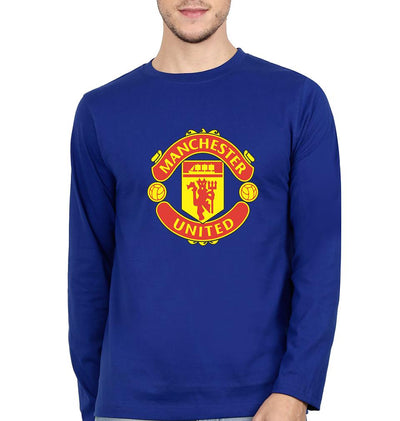 Manchester United Men Full Sleeves T-Shirts-FunkyTeesClub