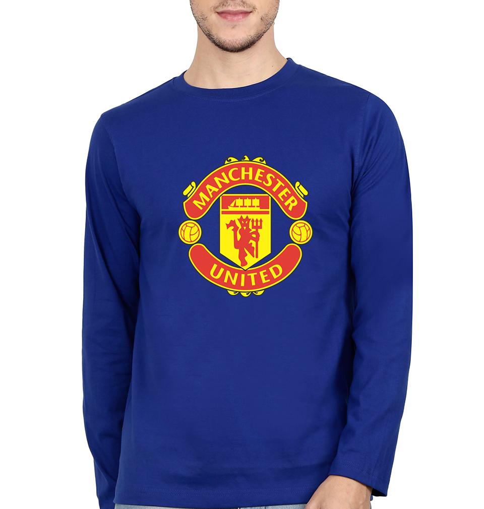 Manchester United Men Full Sleeves T-Shirts-FunkyTeesClub