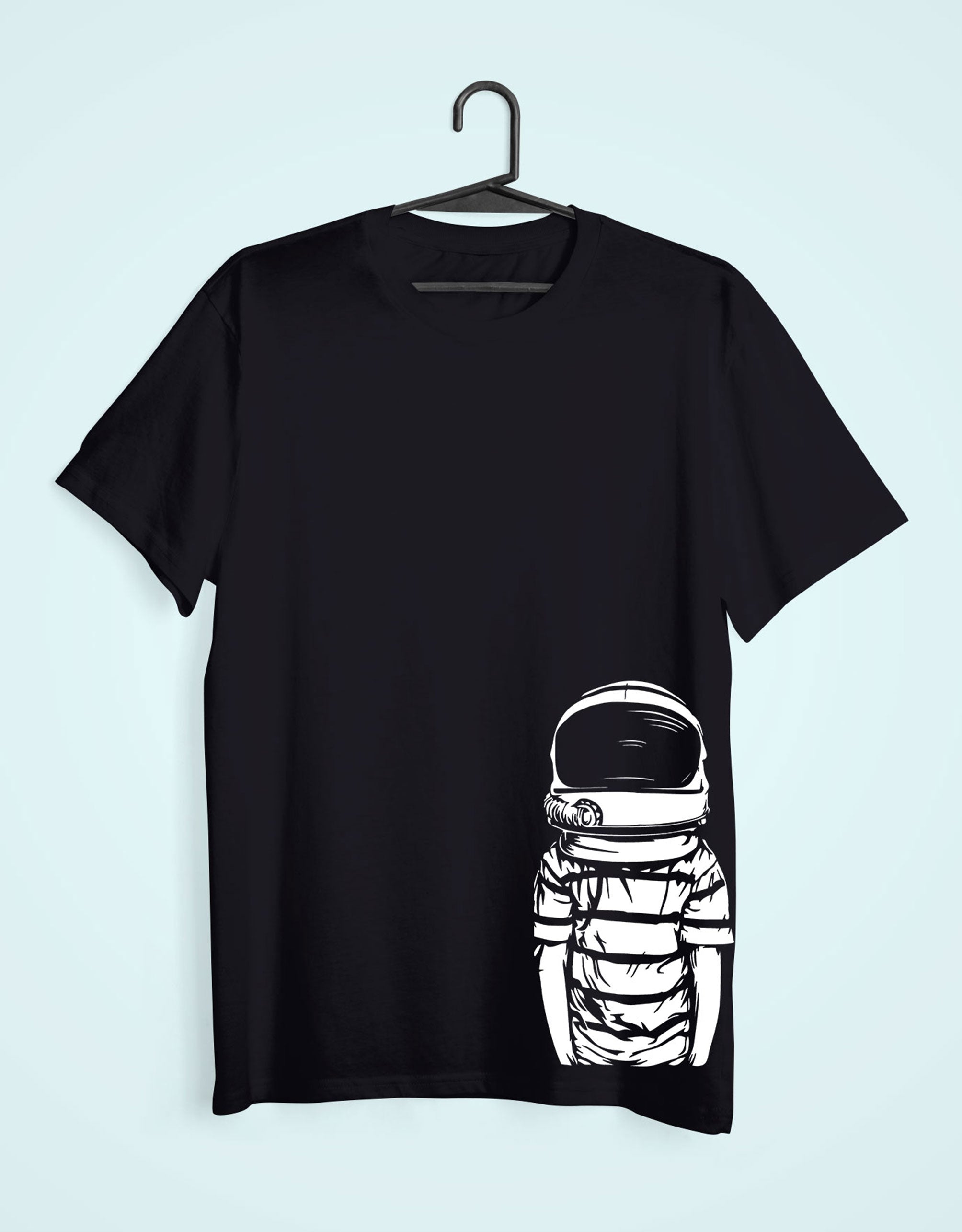 Space Boy Mens Half Sleeves T-shirt- FunkyTeesClub
