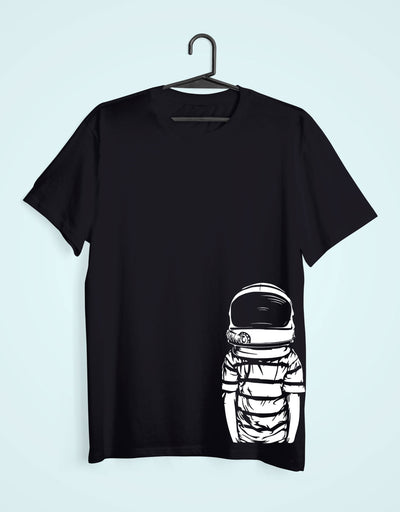 Space Boy Mens Half Sleeves T-shirt- FunkyTeesClub