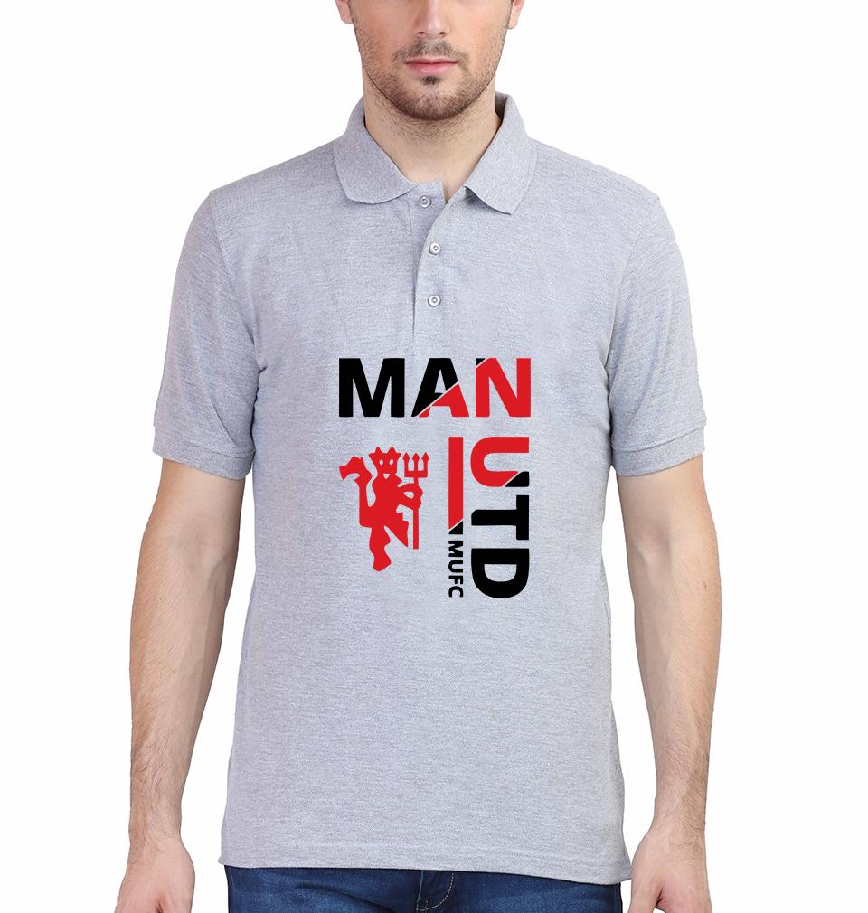 Manchester United Men Polo Half Sleeves T-Shirts-FunkyTeesClub