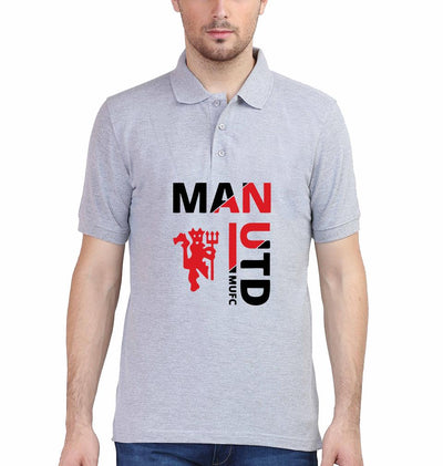 Manchester United Men Polo Half Sleeves T-Shirts-FunkyTeesClub