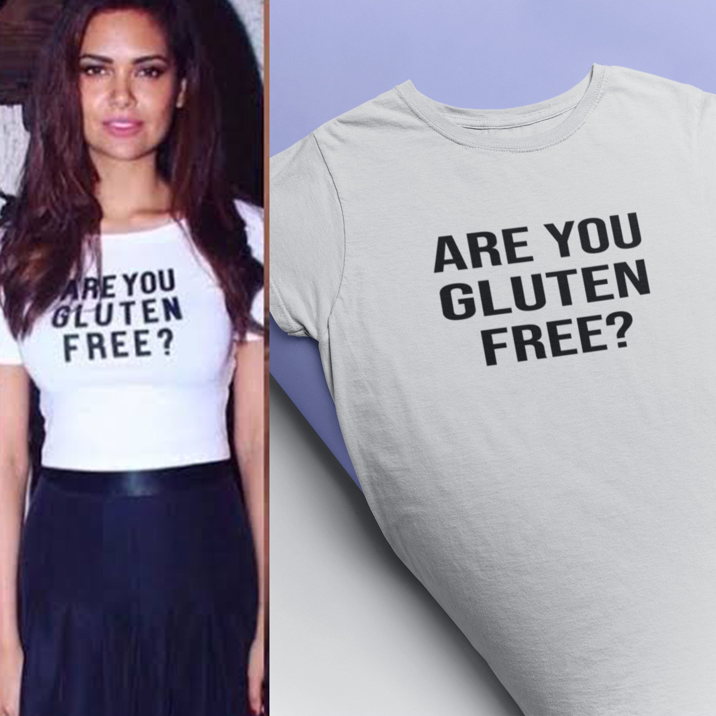 Are You Gluten Free Esha Gupta Celebrity T-shirt- FunkyTeesClub