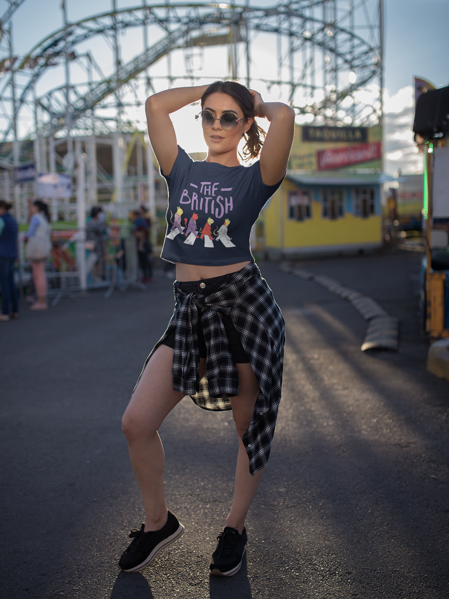 The British Women Crop Top- FunkyTeesClub