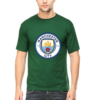 Manchester City Men Half Sleeves T-Shirts-FunkyTeesClub