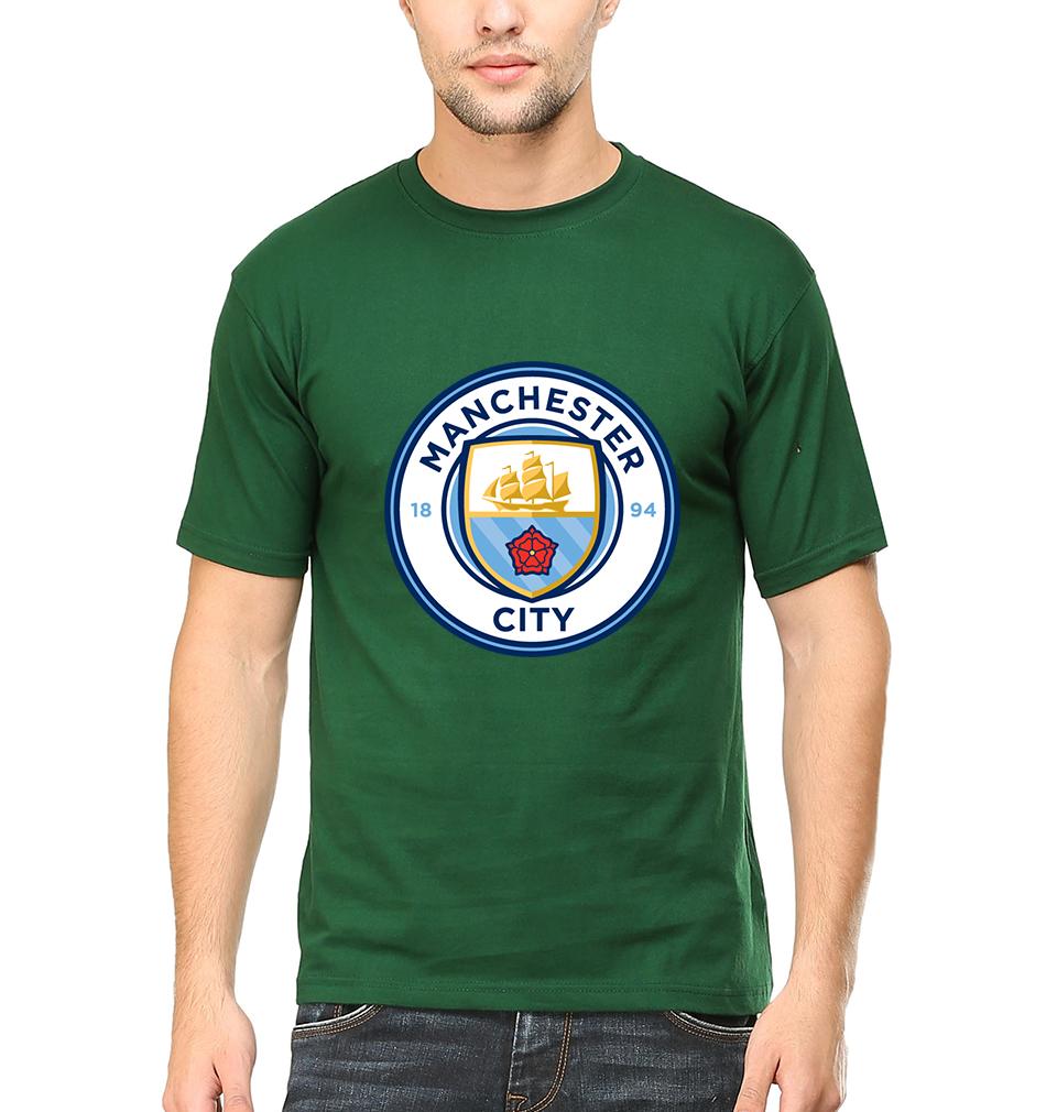 Manchester City Men Half Sleeves T-Shirts-FunkyTeesClub