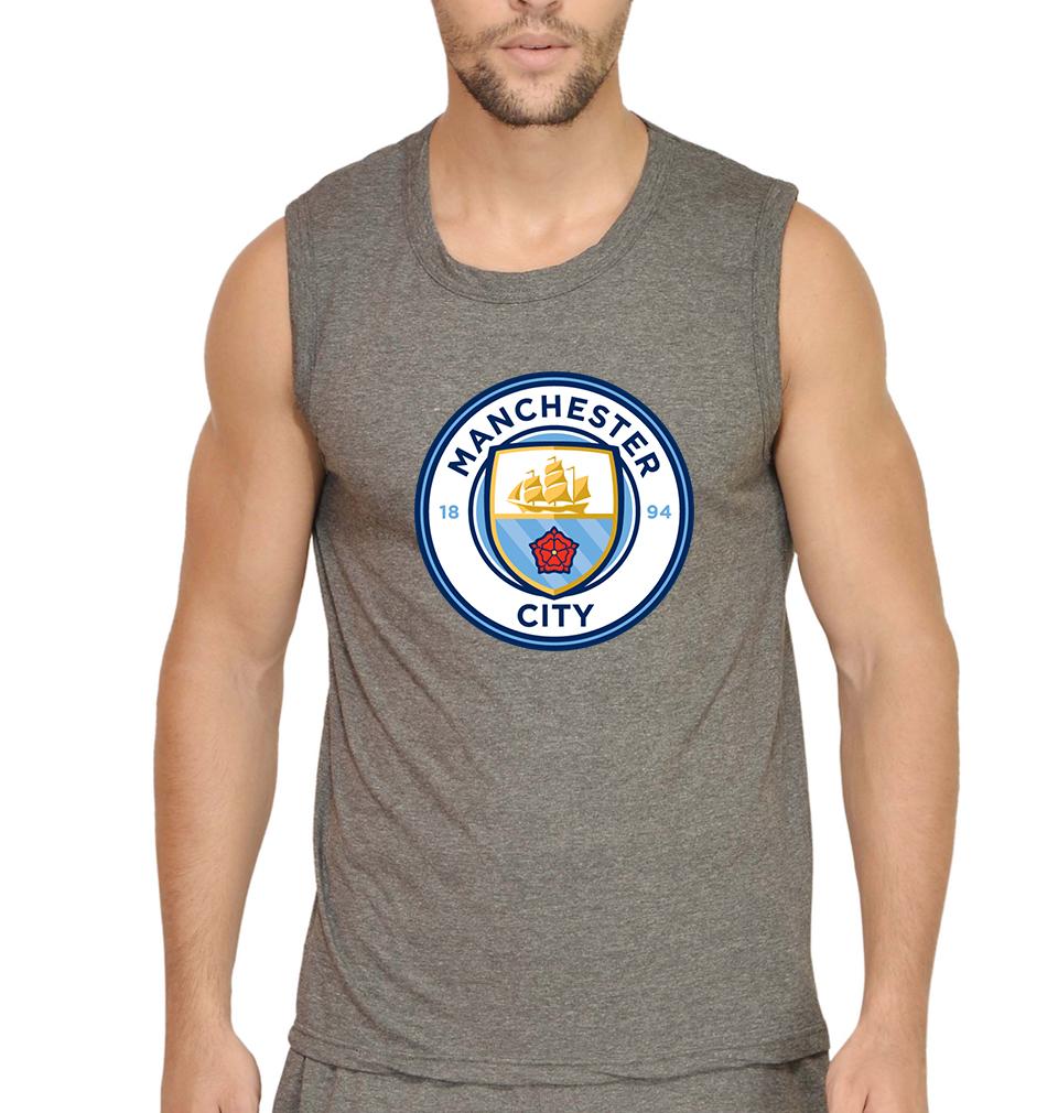 Manchester City Men Gym Vest-FunkyTeesClub