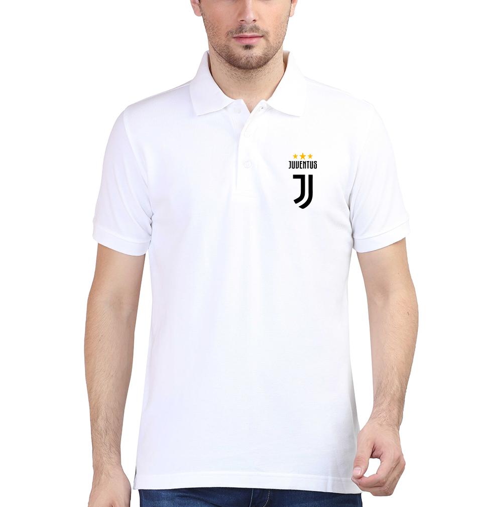 Juventus Logo Men Polo Half Sleeves T-Shirts-FunkyTeesClub