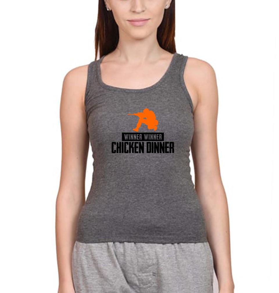 PUBG Winner Winner Chicken Dinner Women Tank Top-FunkyTeesClub