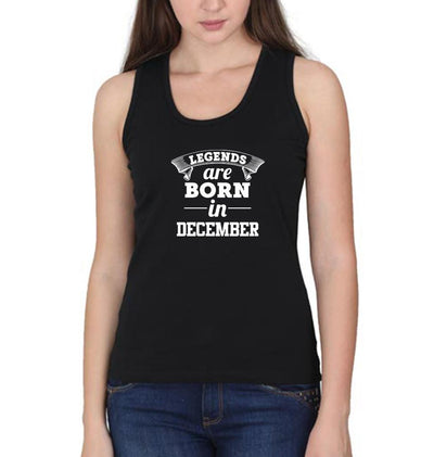 Legends are Born in December Women Tank Top-FunkyTeesClub