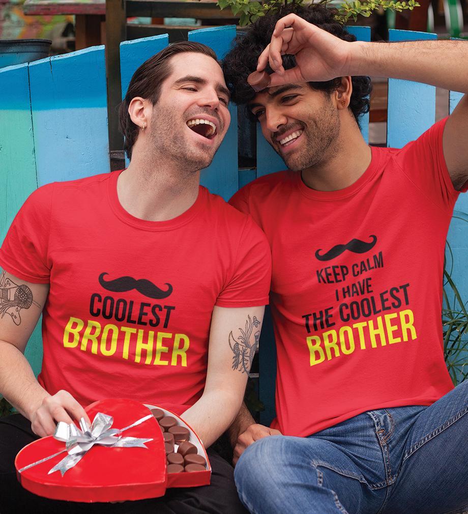 Coolest Brother-Brother Half Sleeves T-Shirts -FunkyTees