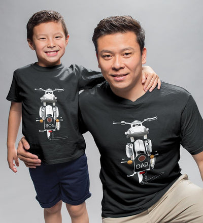 Dad Son Bullet Father and Son Matching T-Shirt- FunkyTeesClub